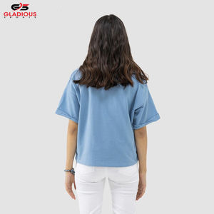 T-shirts pour femmes T-shirts d'été à manches courtes rayés de qualité supérieure, respirants, décontractés, à la mode pour femmes - Product Image 4