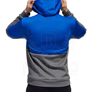 Sweats à capuche en polaire pour hommes en gros, personnalisés, hiver, polyester/coton écologique, motif à carreaux, couleurs et logos personnalisés - Product Image 2