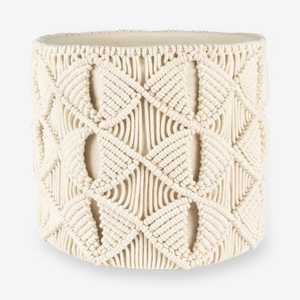 Panier en macramé 2025 en gros de style bohème pour l'intérieur disponible chez Isar International - Product Image 2