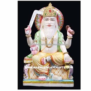 Religious Marble Vishwakarma Statue - Product Image 1