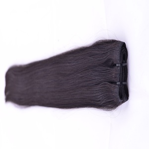 Extensiones de cabello humano liso de hueso, cabello liso de hueso virgen, sin enredos, sin desprendimiento, paquetes de cabello liso de templo, la mejor calidad - Product Image 1