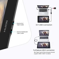 Tableta de Dibujo Gráfica Digital Huion Kamvas 13 con Pantalla LCD Interactiva de Múltiples Colores y Lápiz