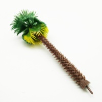Palmiers tropicaux miniatures verts 16 cm en PE fabriqués en Chine pour la décoration miniature