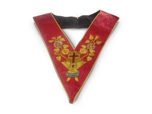 Masonic <b>Rose</b> Croix 31st Degree Collar Embroidered Wholesale Masonic Regalia with Magnetic Feature Sew-On Badge Type - Product Image 6