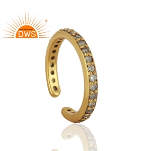 925 Sterling <b>Silver</b> Natural Diamond <b>Set</b> Band <b>Ring</b> for Women Diamond Jewelry Manufacturer - Product Image 2