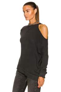 Sudadera de cuello redondo de algodón de peso pesado para mujer, sudadera de hombro liso personalizada para la temporada de invierno - Product Image 4