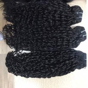 High Quality Vietnamese <b>HUMAN</b> <b>HAIR</b> <b>EXTENSION</b> VIRGIN Remy Romantic curly Bundles Double Machine Weft <b>real</b> factory in Vietnam - Product Image 6