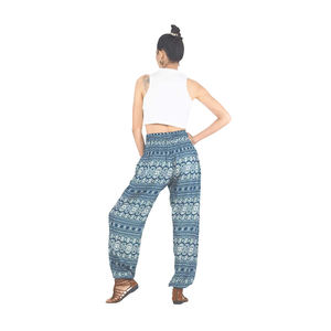 กางเกงฮาเร็มของผู้หญิงลายแถบรัดเสื้อผ้า napat PP0004สีเขียว020049 01พร้อมส่ง - Product Image 3