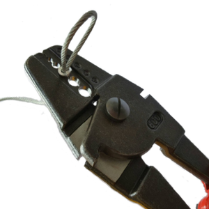 Swaging <b>Tool</b> For Aluminum/Copper Sleeves Crimping and cutting for 1/16'', 3/32'', 1/8'', 5/32" and 3/16'' - Product Image 3