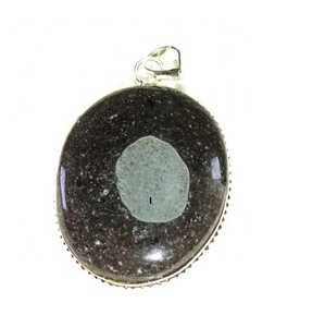 Colgante de piedra de alta calidad cuarzo ahumado ovalado colgante curativo piedra colgante ovalado cristal envuelto collar de piedras preciosas mayorista - Product Image 5
