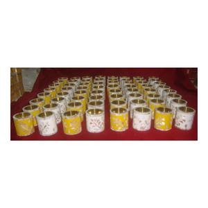 Portavelas de Mármol Pietra Dura Pulido a Mano, Hermoso y Elegante, para Decoración del Hogar y Hoteles - Product Image 1