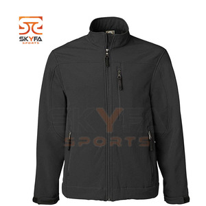 Chaqueta informal para hombre, impermeable y a prueba de viento, con Logo personalizado, carcasa suave - Product Image 1