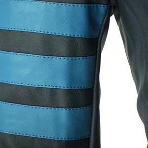 Blouson en cuir véritable de haute qualité pour garçons, costume personnalisé, Long et Slim, vente en gros, 100% - Product Image 2