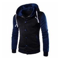 Blouson d'hiver oversize pour homme, logo brodé personnalisé, col montant, écologique, imperméable, plusieurs couleurs, style Letterman