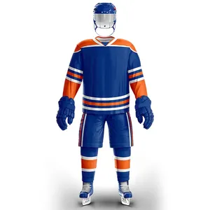 100% Polyester Đồng Bằng Ice Hockey Jersey Tùy Chỉnh Đội Thể Thao Mặc Giá Rẻ Ice Hockey Đồng Phục