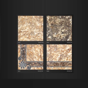 Carreaux de sol en porcelaine émaillée blanche brillante de 1er choix, polis, 40x40cm - Product Image 5