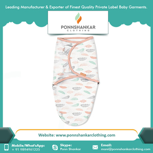 New Printed Design Baby Adjustable Swaddle Wrap Soft Baby <b>Blankets</b> From Leading Exporter India At Best Price - Product Image 5
