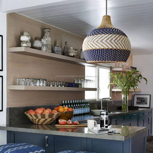 Blue Rattan <b>Lamp</b> <b>Shade</b>, Pedant Light Decor Wholesale - Product Image 5