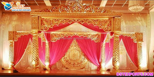 Golden Palace de ceremonia de boda de Bollywood "Mandap" Mega Bollywood boda Maharani "Mandap" Super Raj Mahal boda organizacion - Product Image 5