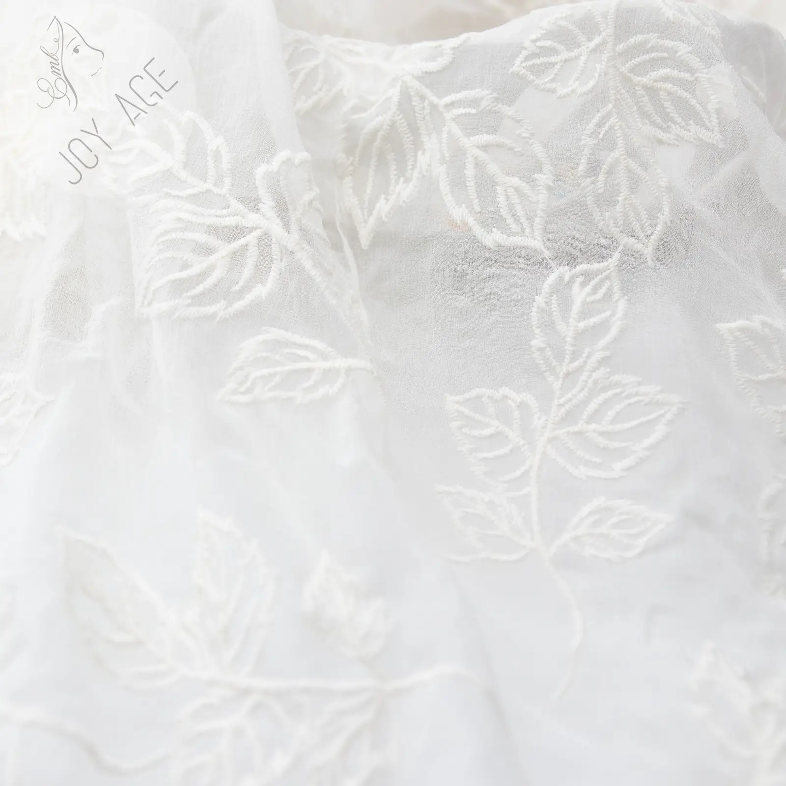 Nova 2021 completa luxo de organza bordado transparente laço algodão abstrato tecido tule vestido de noiva da turquia cortina