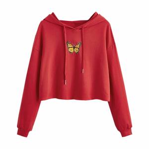 Ensemble sweat à capuche top court, vente en gros, haut court à capuche - Product Image 2