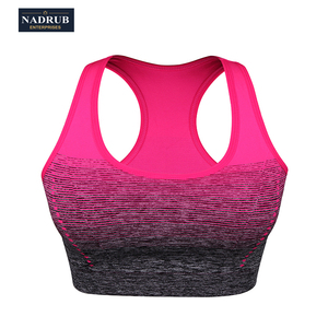 Women High for Sports <b>Bra</b> with Padded Removable Cups Spandex/Polyester Quick Dry & Breathable Textured Design for Yoga - Product Image 4