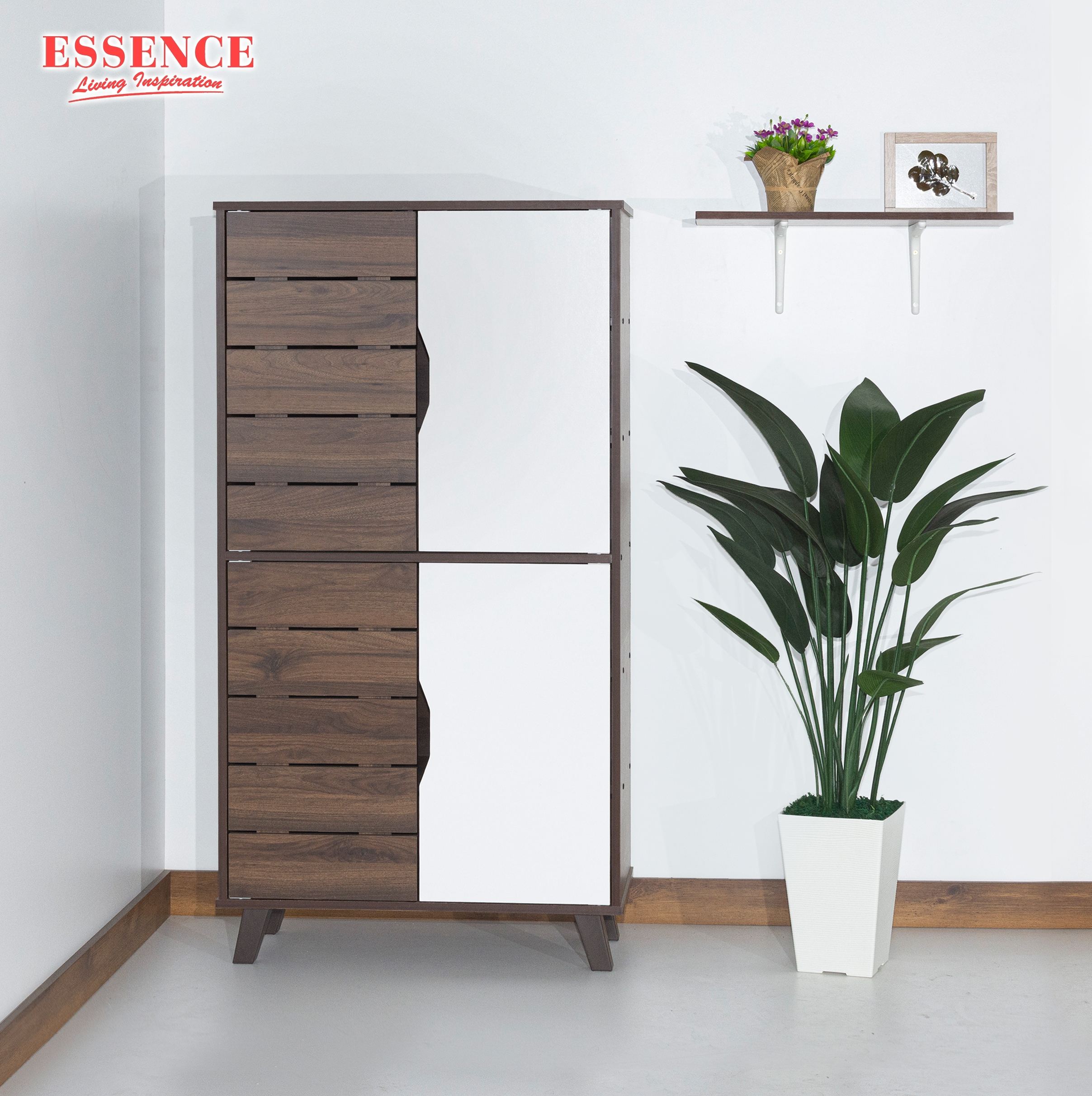 Columbia Walnut + White