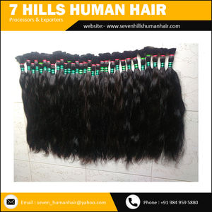 Pelucas y extensiones de cabello humano real indio Remy de alta calidad Suministro directo de India - Product Image 4