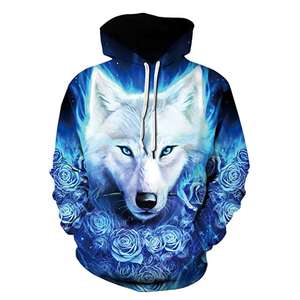 2025 Custom Men's Oversized Heavy Cotton Sweatshirts Sublimated 3D Printed Basics Hoodie for Winter Streetwear Cotton Blended - Product Image 5