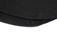 T-shirt uni avec Logo personnalisé pour homme, haut 100% coton, en vrac, col noir, imprimé à la mode