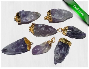 Colgantes electrochapados en forma de péndulo amethyt, colgantes electrochapados en forma de péndulo amethyt para la venta con buena calidad - Product Image 1