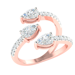 Bague solitaire au design fin et élégant, pomanite, sans diamants en différentes couleurs, livraison à bas prix - Product Image 1