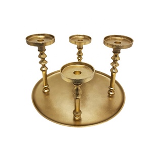 Portavelas redondo de aluminio con textura negra mate para Navidad, hecho a mano, personalizado - Product Image 2