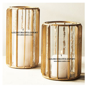 Best Quality Decorated Metal Wire <b>Black</b> Colored Finishing Handmade T Light Candle Holder Stand With <b>Set</b> Of 3 Different Sizes - Product Image 2