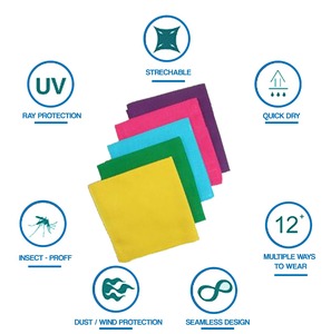 ผ้าพันคอมหัศจรรย์ใช้ได้ทั้งชายและหญิงผ้าโพกหัวสีสันสดใสไร้รอยต่อผ้าฝ้ายนุ่มอเนกประสงค์ทรงท่อแฟชั่นหน้ากากเสื้อผ้ากลางแจ้งสำหรับผู้ชาย - Product Image 6