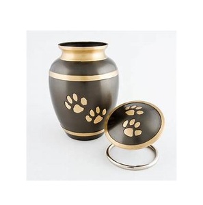 Urna para cenizas de mascotas Urnas con estampado de pata para animales Tamaño de metal Personalizado Precio al por mayor Suministros funerarios Urna Cremación para animales - Product Image 6