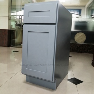 Armario de esquina Diagonal de pared de cocina, madera sólida, listo para montar, fabricante de fábrica - Product Image 5