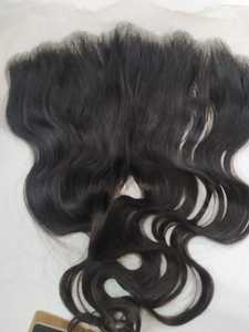 อินเดียเรมี่ที่มีคุณภาพสูงร่างกายคลื่นมนุษย์ผมหน้าผาก13X4และ13X6มิงค์อินเดียวิกผมหยักและหางม้าคลิปในชุดฟรี - Product Image 6