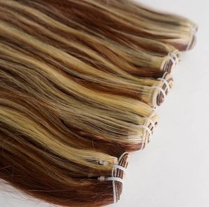 Wholesale double drawn virgin human hair weft piano color hair piece from Vietnam - Product Image 5