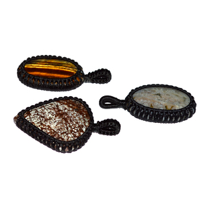 Best Value of Mix Agate Stone Mix Cab Wrap Pendants : Mix Agate Stone Mix Cab Wrap Pendants for Sale - Product Image 1