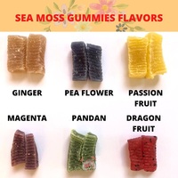Gommes en mousse de mer, vente en gros, Passion naturelle, gingembre, fleur de pivoine, saveur Pandan et cgao