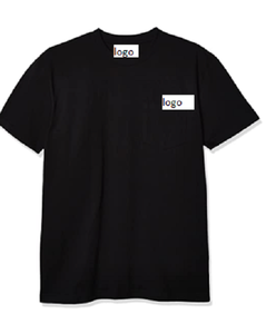 T-shirt à manches courtes et col ras du cou pour homme, épais, large, 50% Polyester, 50% coton, importé, délavé à la Machine - Product Image 1