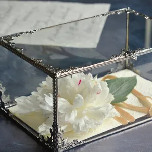 <b>Card</b> <b>Box</b> <b>for</b> <b>Wedding</b>, Glass <b>Card</b> Holder, Geometric <b>Wedding</b> Decor, <b>Wedding</b> Ceremony Decor, - Product Image 1