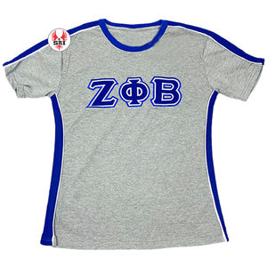 Venta al por mayor personalizado hombres Unisex Zeta Phi Beta camisetas 100% algodón impresión digital de gran tamaño Vintage griego Camiseta estilo casual - Product Image 5