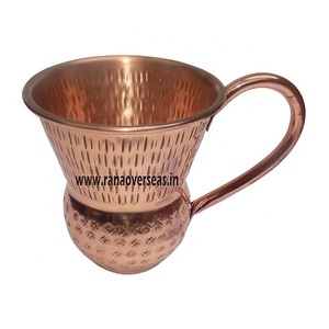 Tasse de mulet de moscou en cuivre, Design gravé, pour Vodka, vin, bière, boissons douces et Cocktail, 8 pièces - Product Image 2