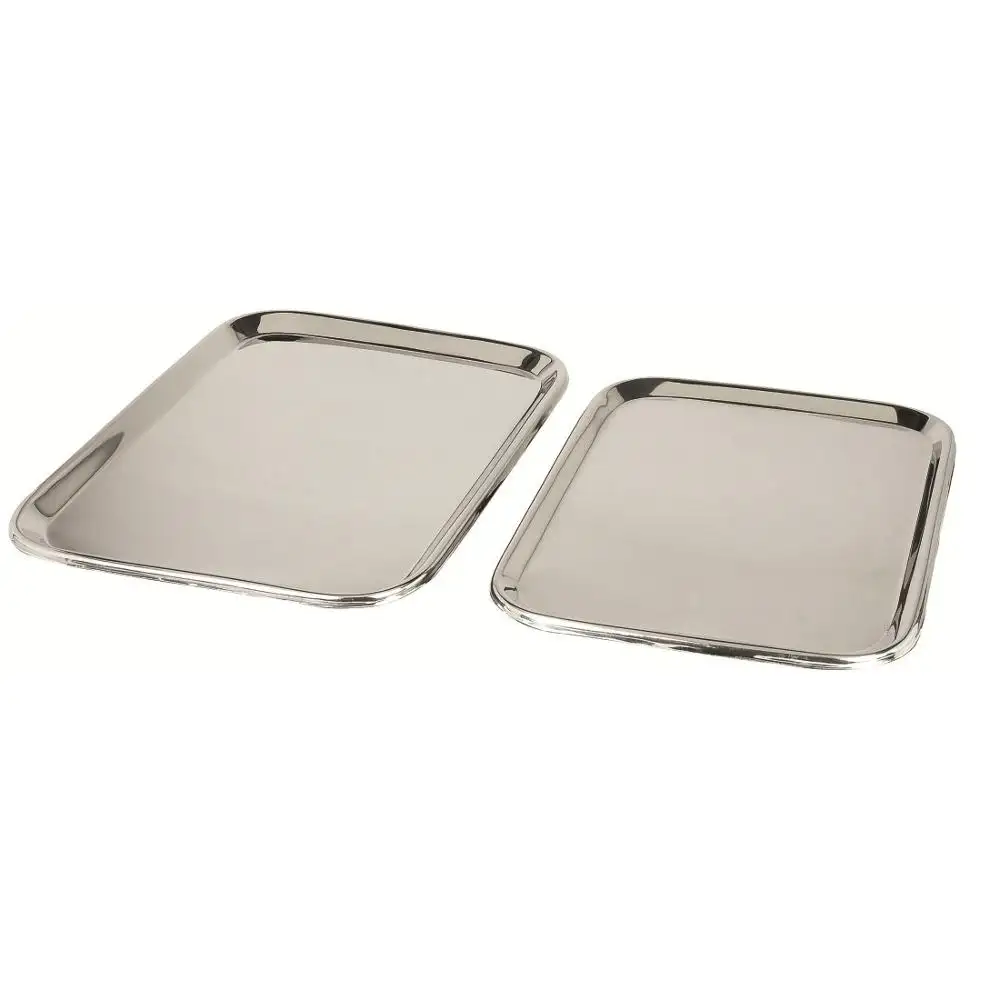 Stainless Steel Food Tray Sets Service Tray Sets Stainless Steel Serving Tray