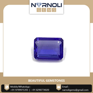 Cuentas de tanzanita natural calibradas Octágono 100%, piedras preciosas sueltas a precio de fábrica para la fabricación de joyas de piedras preciosas en Color azul - Product Image 3