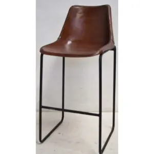 정품 가죽 빈티지 산업 디자인 카페 레스토랑 클럽 펍 상업용 홈 하이 바 의자