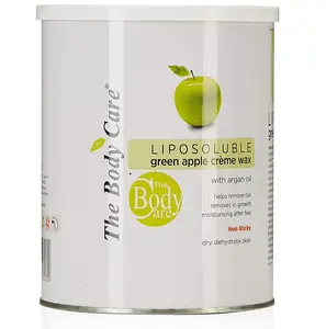 Cera liposolubile in mela verde per la cura del corpo con olio di Argain (700gm) -cera per il corpo a base di erbe per la depilazione