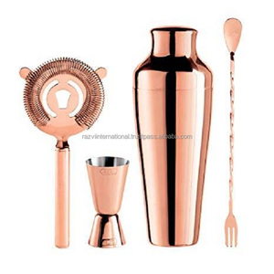 Ensemble de barres en acier inoxydable plaqué or Accessoires de barres en métal de qualité supérieure - Product Image 2